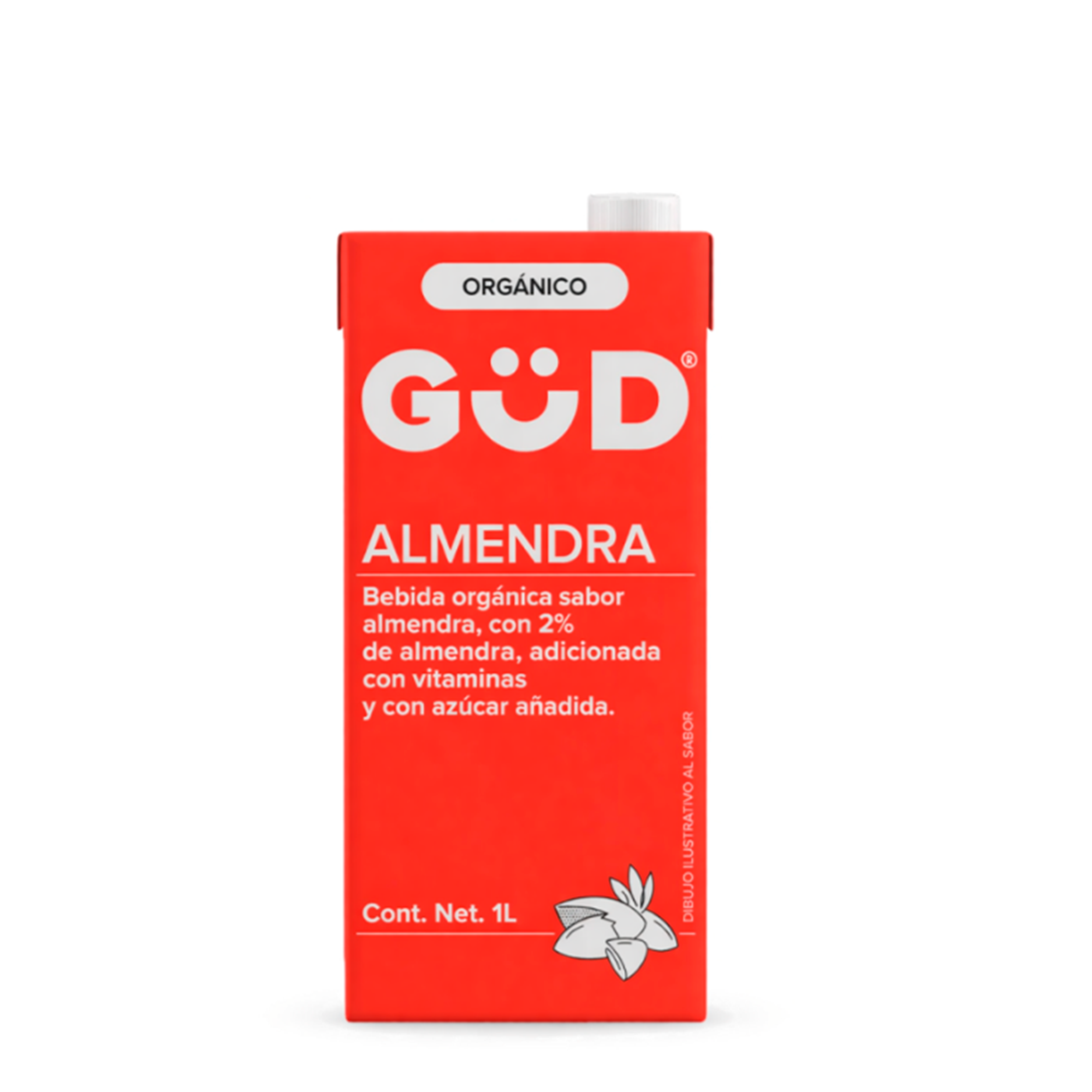 Leche Almendra Organica GUD 1 lt C/12 Pz