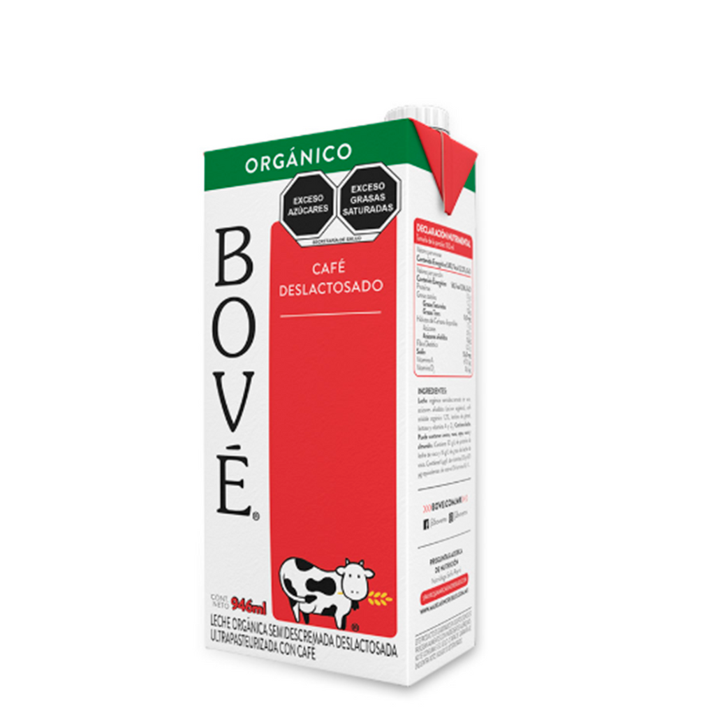 Leche Cade Deslactosado Organico Bove 1 lt C/12 pz