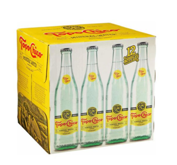 Agua mineral Topo chico vidrio 355 ml