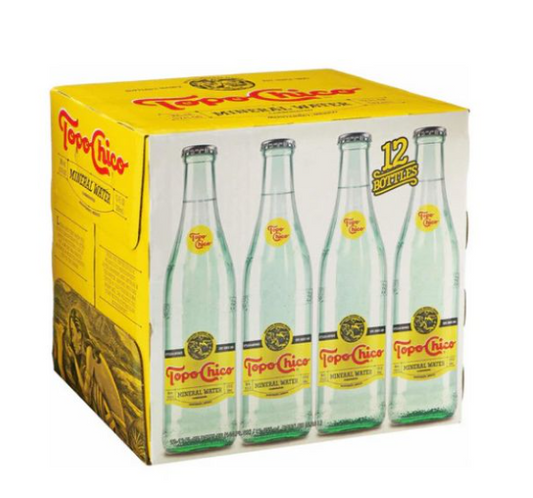 Agua mineral Topo chico vidrio 355 ml