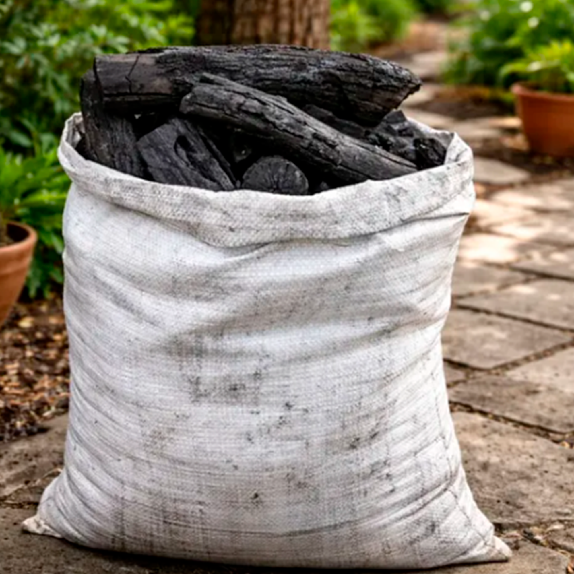 Costal Carbón Vegetal Trozo Seleccionado 20 kg