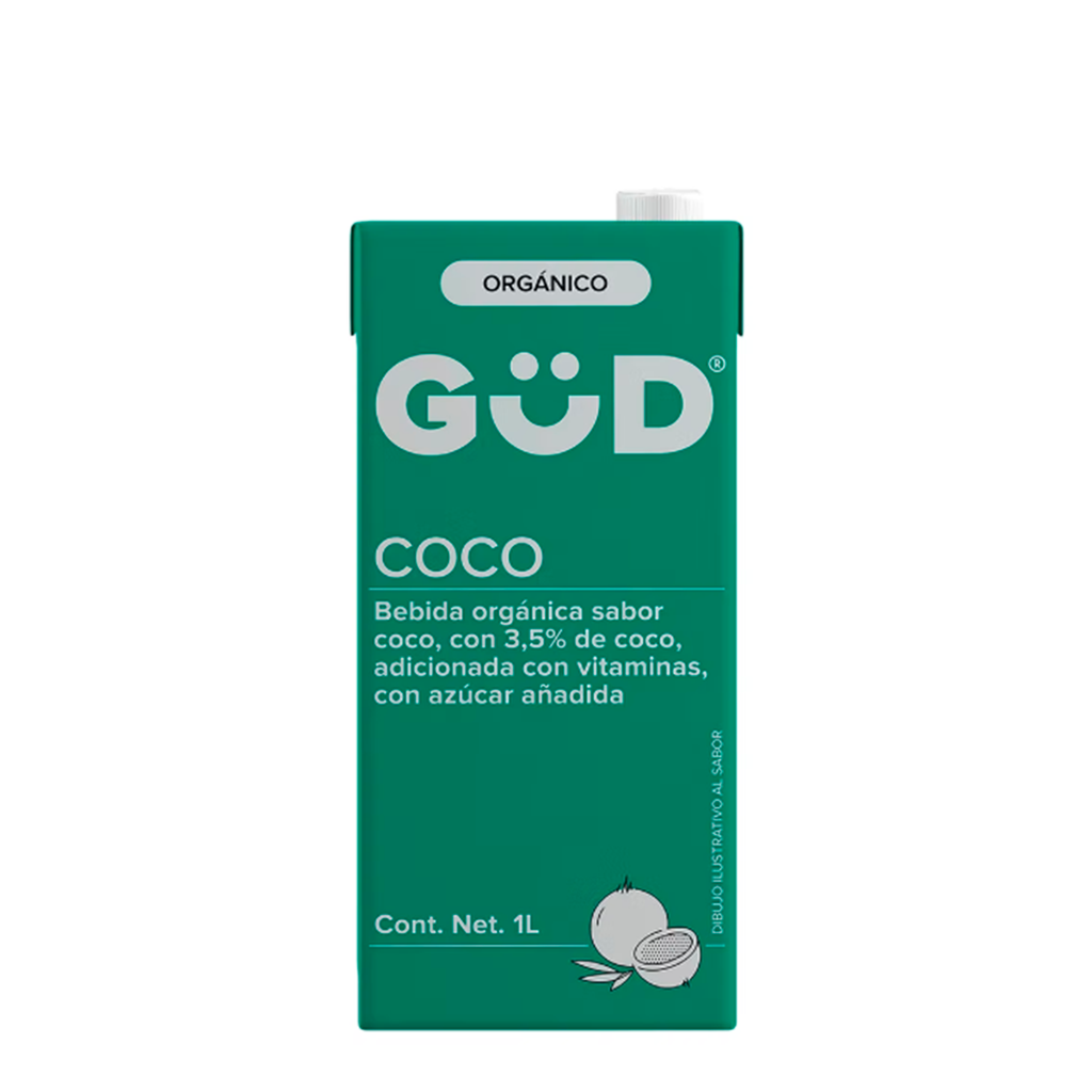 Leche Coco Organica GUD 1 lt C/12 Pz