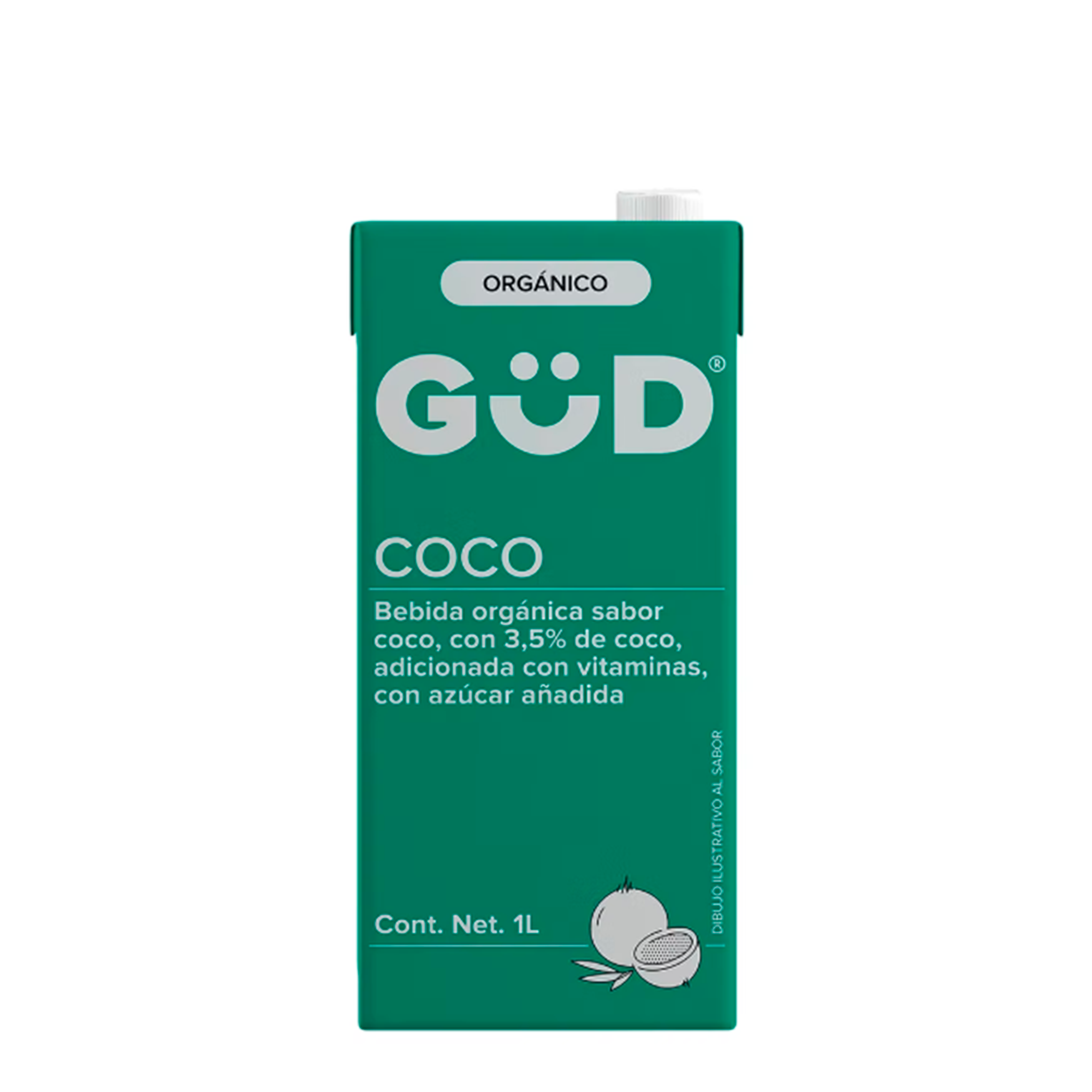Leche Coco Organica GUD 1 lt C/12 Pz