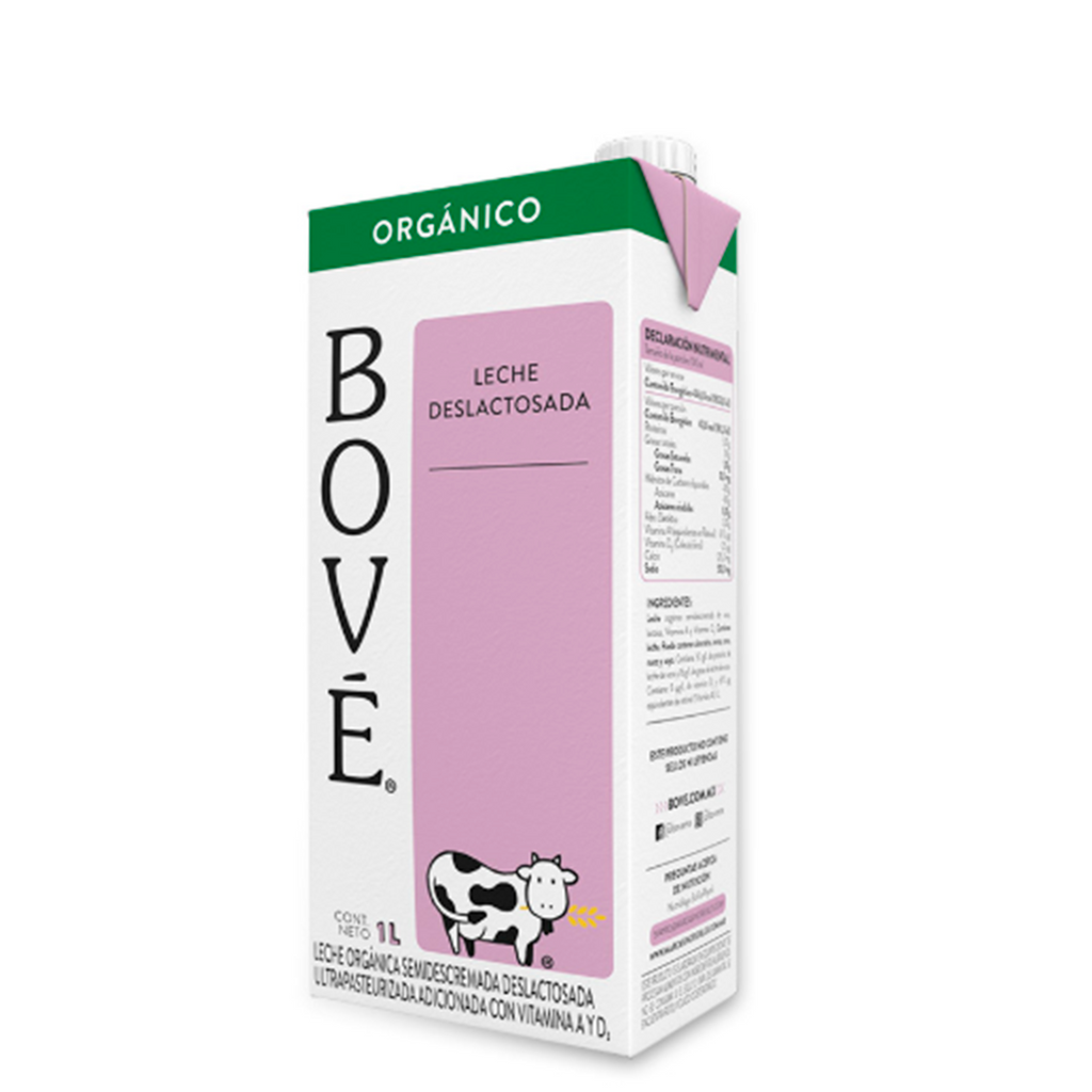 Leche Deslactosada Organica 1 lt C/12 Pz