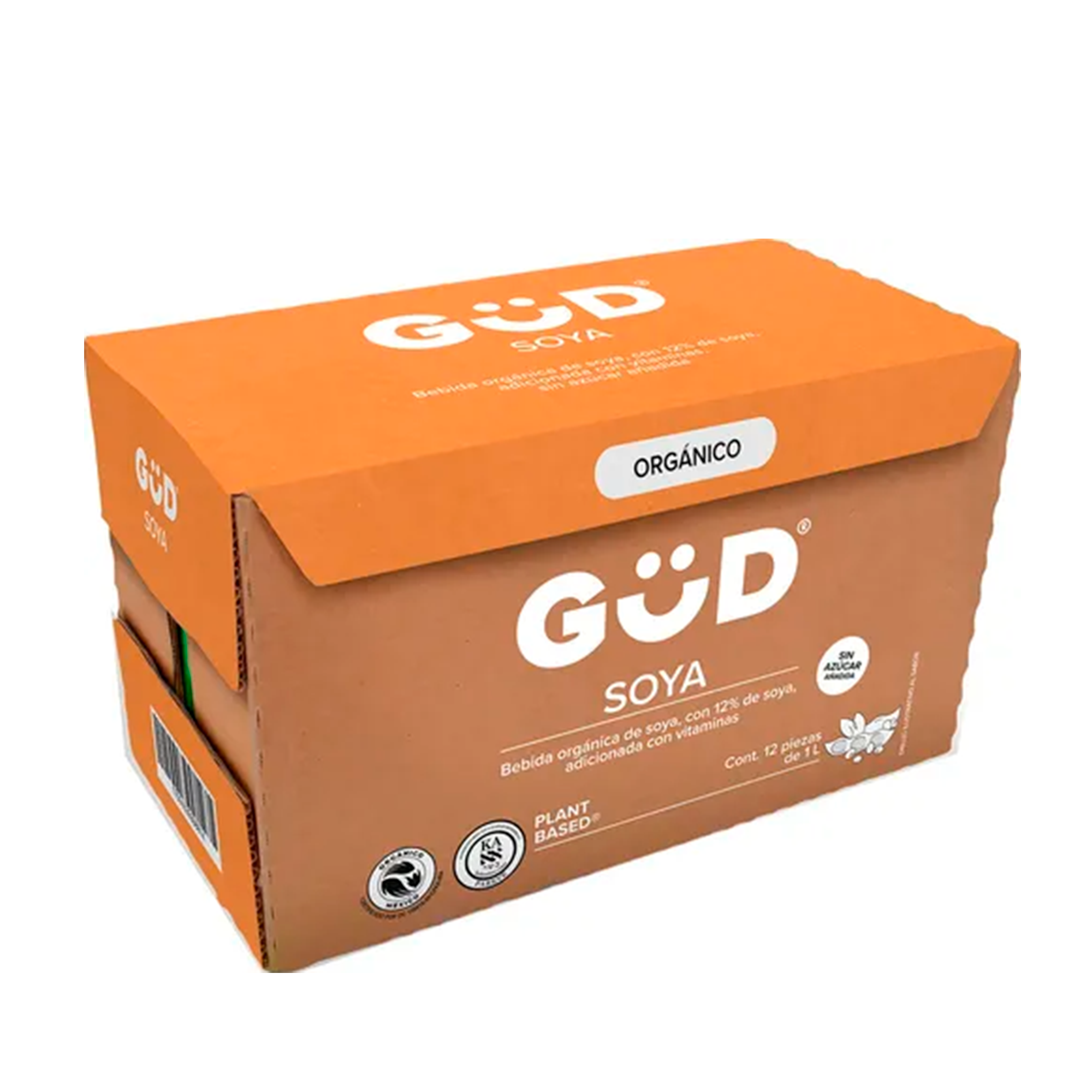Leche Soya Organica GUD 1 lt C/12 Pz