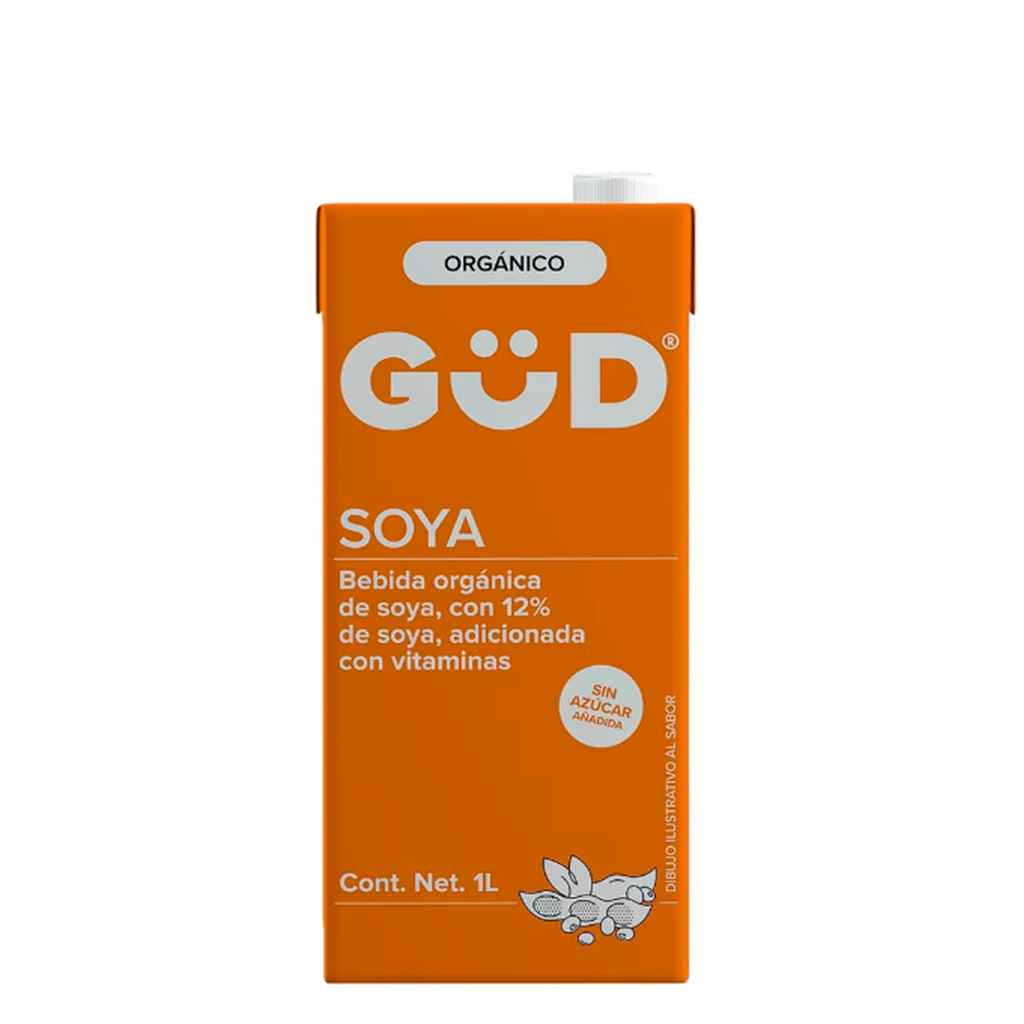 Leche Soya Organica GUD 1 lt C/12 Pz