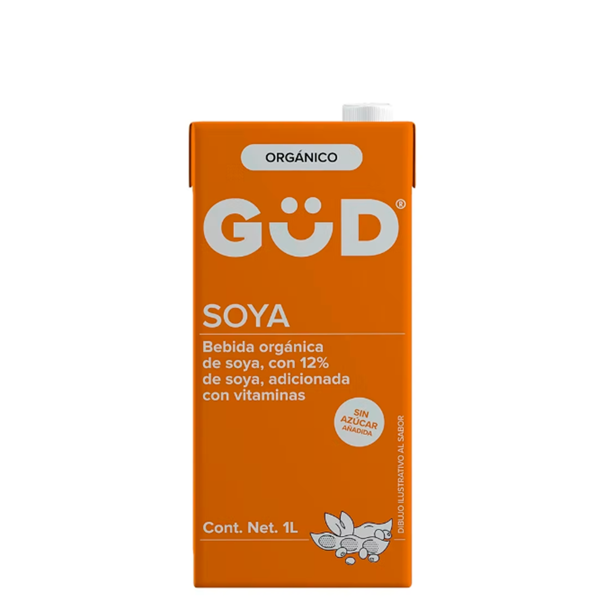Leche Soya Organica GUD 1 lt C/12 Pz
