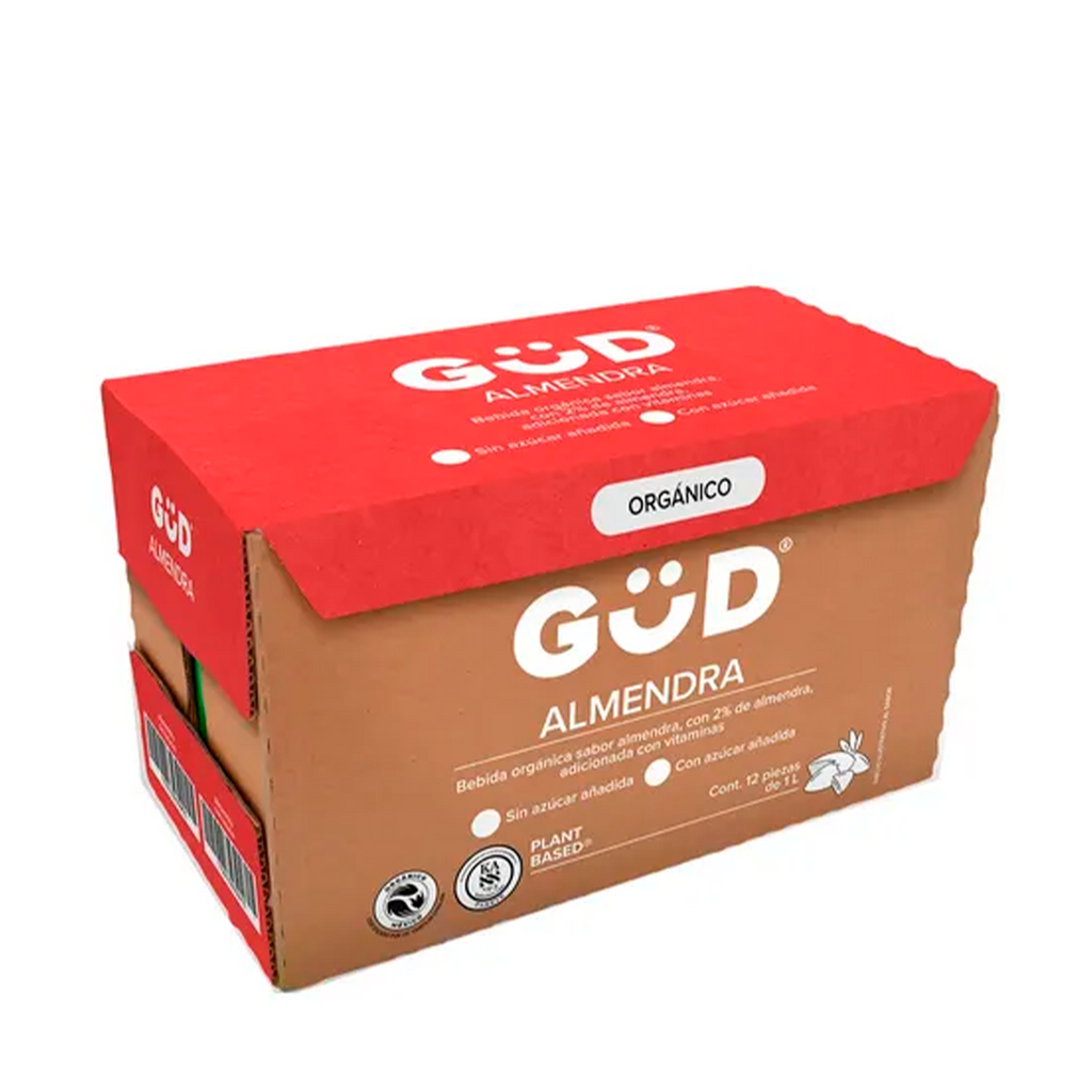 Leche Almendra Organica GUD 1 lt C/12 Pz