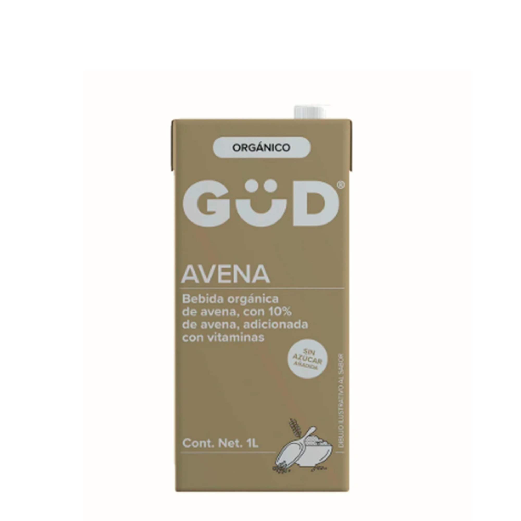 Leche Avena Organica GUD 1 lt C/12 Pz